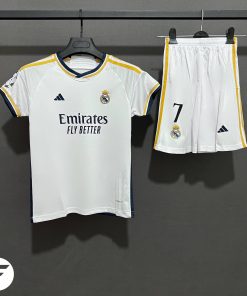 لباس فوتبال بچگانه اول رئال مادرید2024 (تایلندی+A)