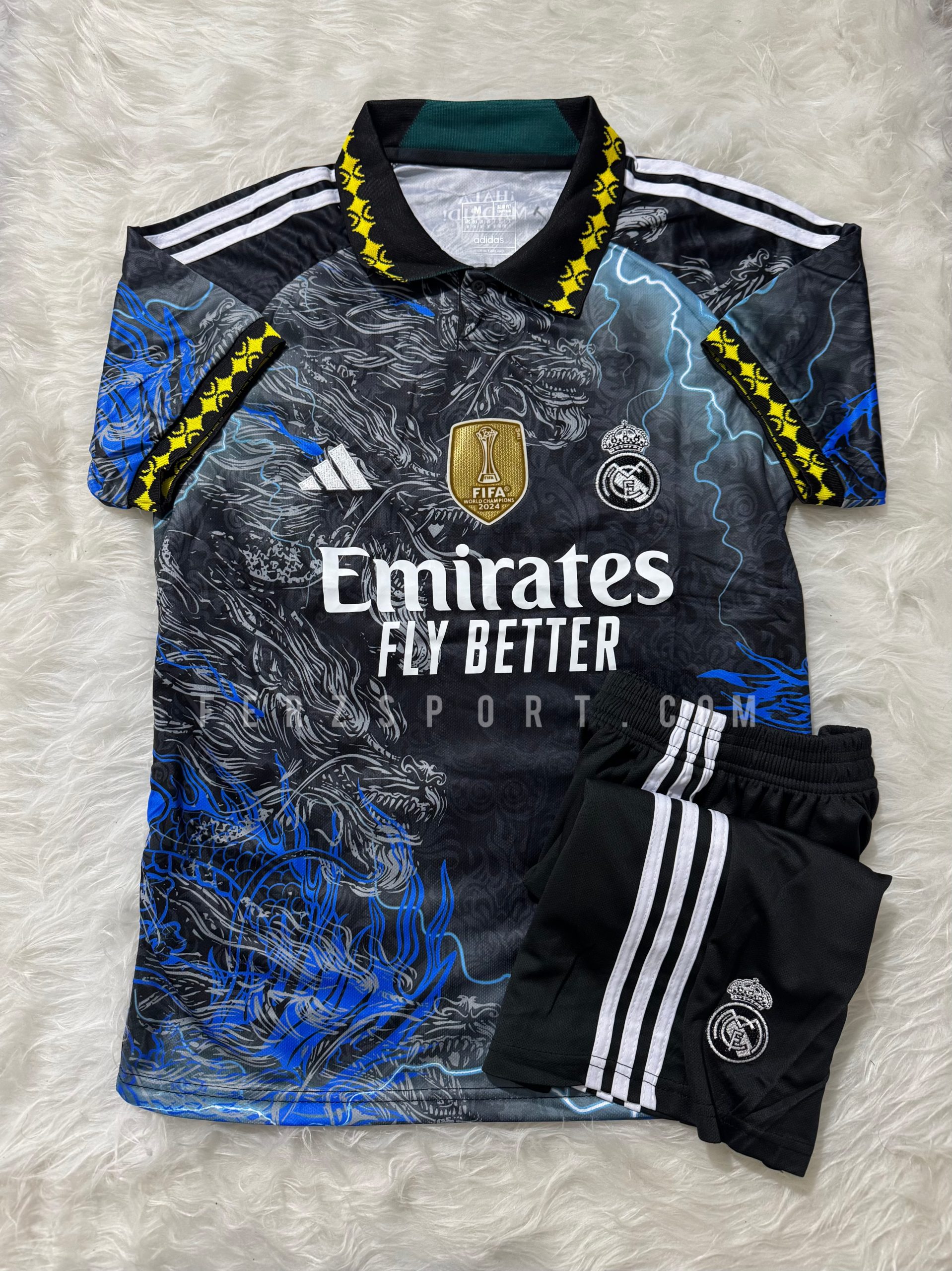 تیشرت و شورت دراگون رعدوبرقی رئال مادرید (+A) - تصویر 4