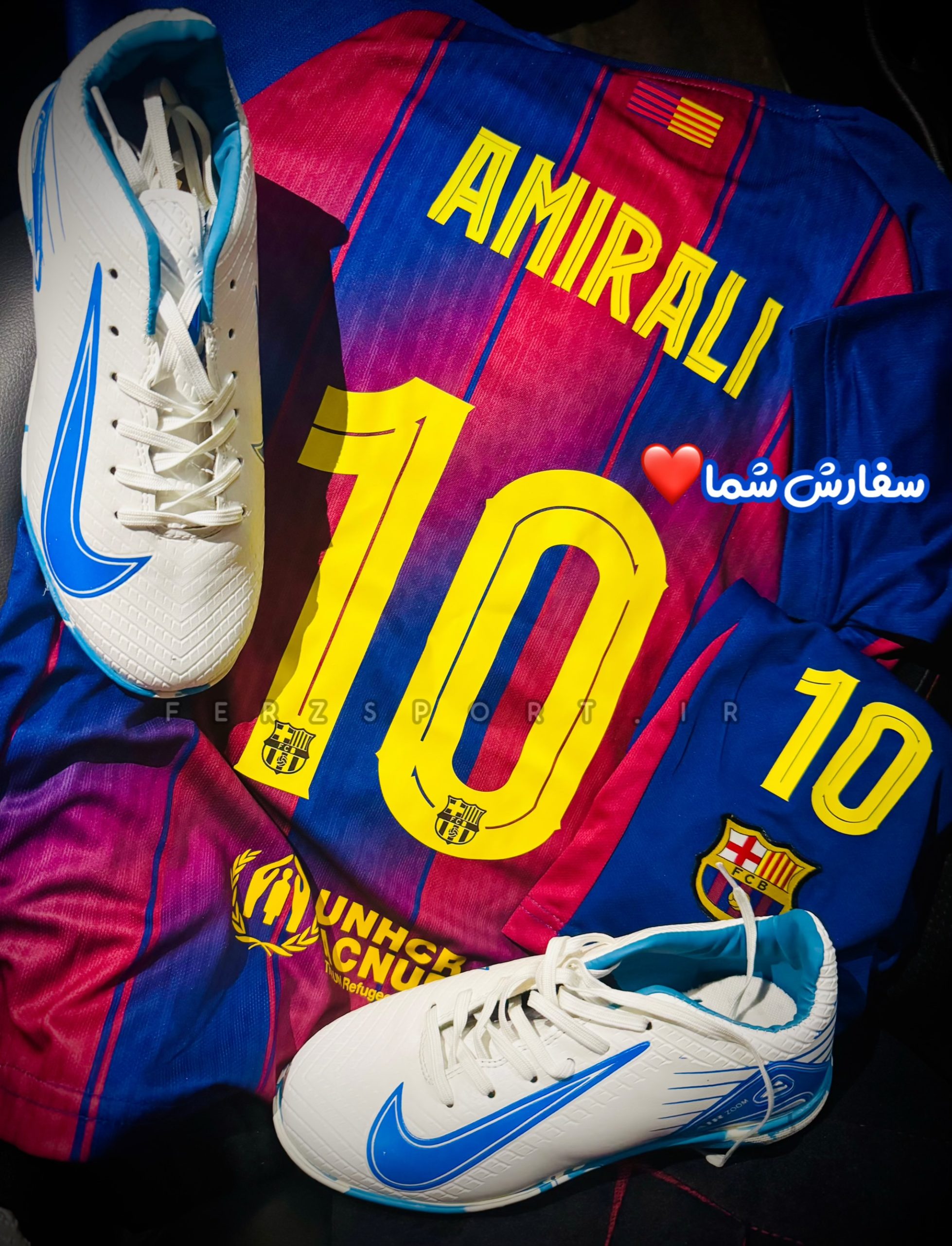 لباس فوتبال بچگانه اول بارسلونا2026 (تایلندی+A) - Image 4